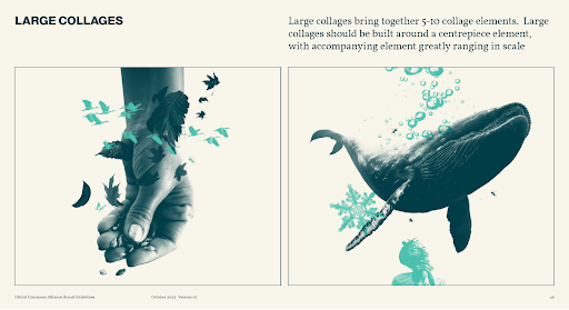 GCA branded collages
